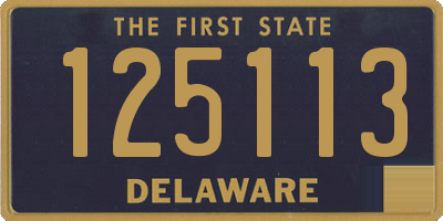 DE license plate 125113