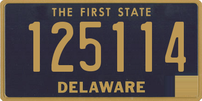 DE license plate 125114