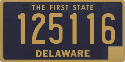 DE license plate 125116