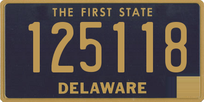 DE license plate 125118