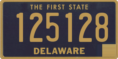 DE license plate 125128