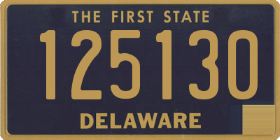 DE license plate 125130