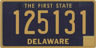 DE license plate 125131