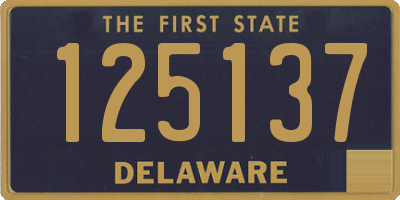 DE license plate 125137