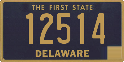 DE license plate 12514