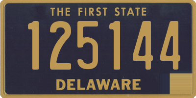 DE license plate 125144