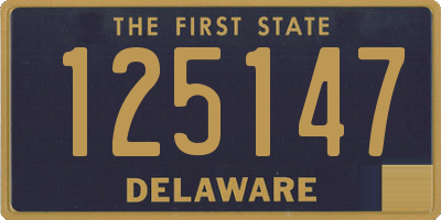 DE license plate 125147