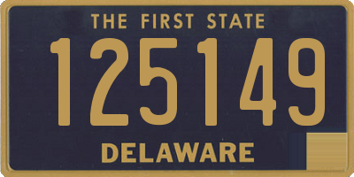 DE license plate 125149