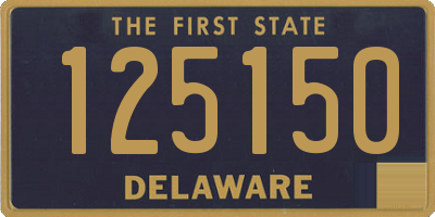 DE license plate 125150