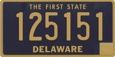 DE license plate 125151