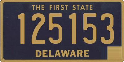 DE license plate 125153