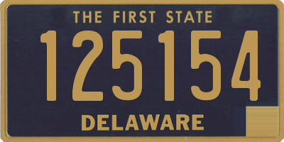 DE license plate 125154