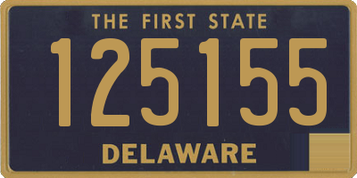 DE license plate 125155