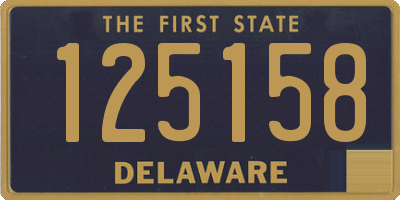 DE license plate 125158