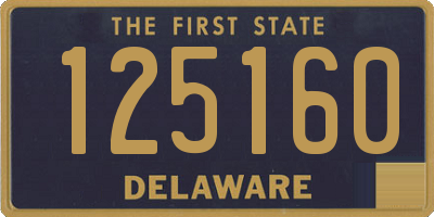 DE license plate 125160