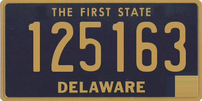 DE license plate 125163