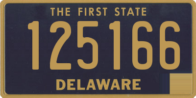 DE license plate 125166