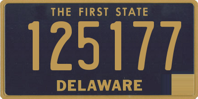 DE license plate 125177