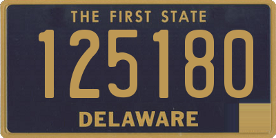 DE license plate 125180