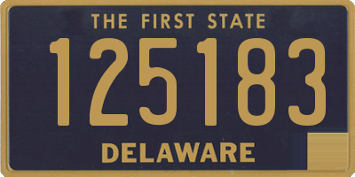 DE license plate 125183