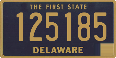 DE license plate 125185