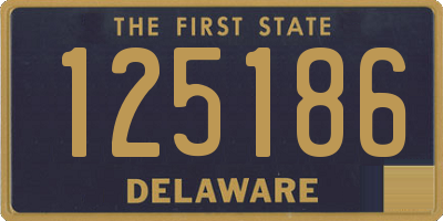 DE license plate 125186