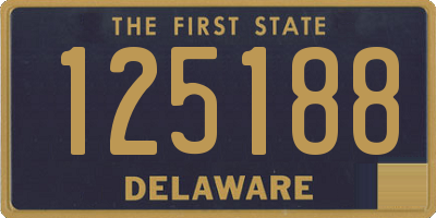 DE license plate 125188