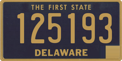 DE license plate 125193