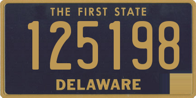 DE license plate 125198