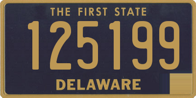 DE license plate 125199