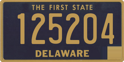 DE license plate 125204