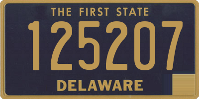 DE license plate 125207