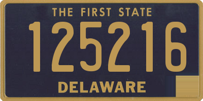 DE license plate 125216