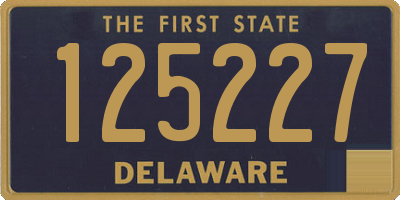 DE license plate 125227