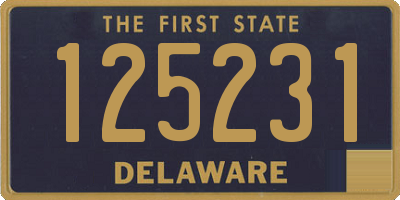 DE license plate 125231