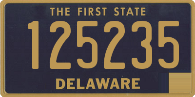 DE license plate 125235