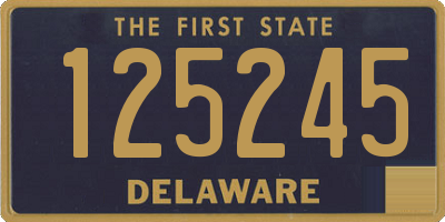 DE license plate 125245