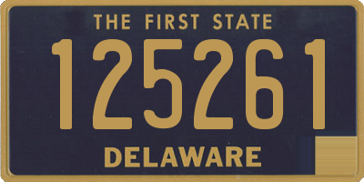 DE license plate 125261