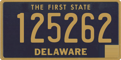 DE license plate 125262