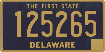 DE license plate 125265