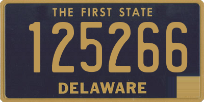 DE license plate 125266