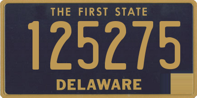 DE license plate 125275