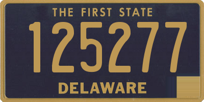 DE license plate 125277