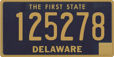 DE license plate 125278