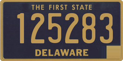 DE license plate 125283