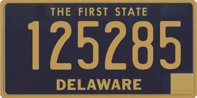 DE license plate 125285