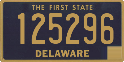 DE license plate 125296