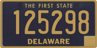 DE license plate 125298