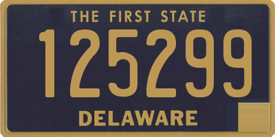 DE license plate 125299