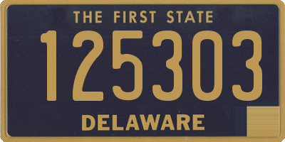 DE license plate 125303